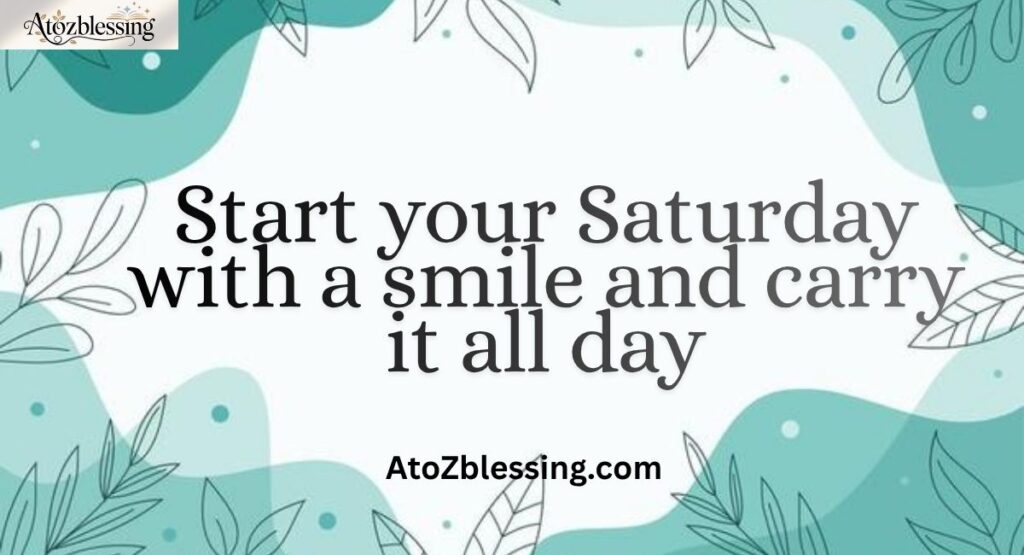 Thankful and Grateful Saturday Blessings