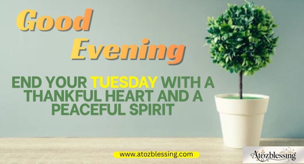 good evening tuesday-blessings