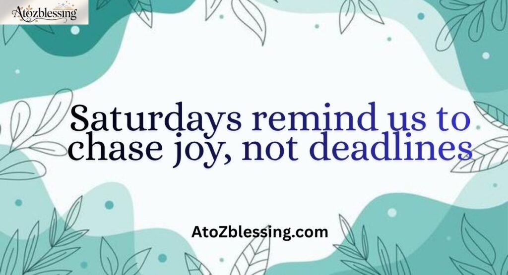 saturday prayers