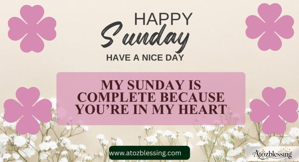 short and simple happy sunday whatsapp status