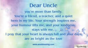3. Thank You Uncle Messages for Support, Care, and Guidance