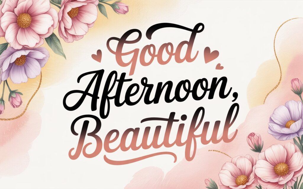 Sweet and Romantic Good Afternoon Message for Her