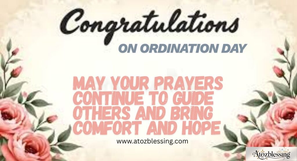 Best Congratulatory Messages for Ordination