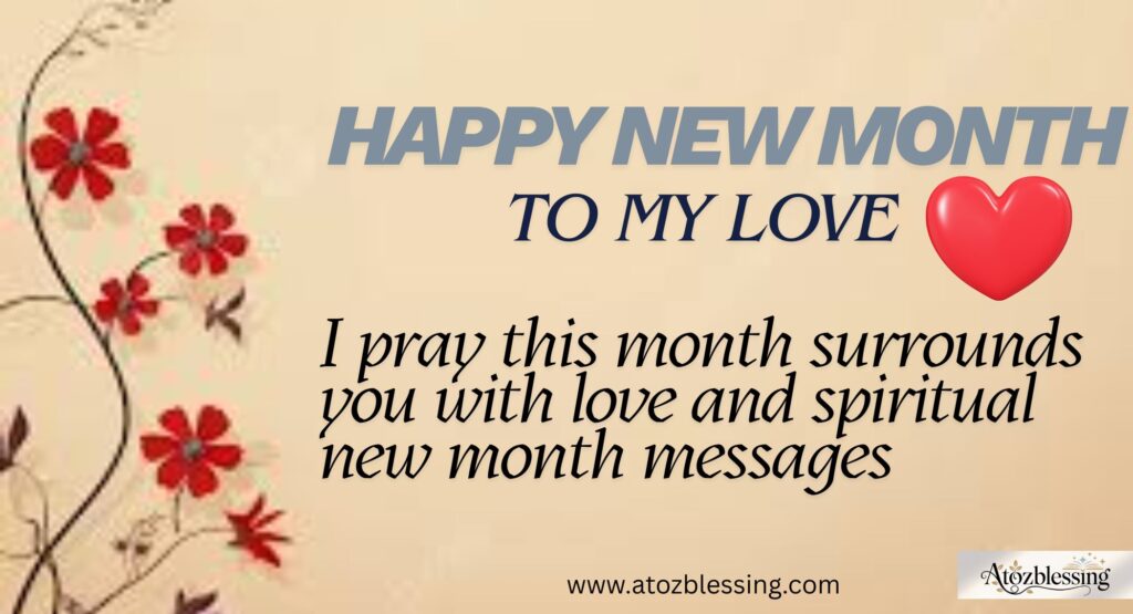 happy new month message to my love