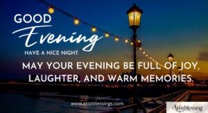good evening message for friend
