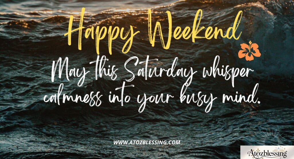 good morning Saturday blessings