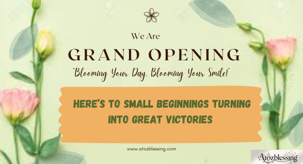 Heartfelt Wishes for New Business Opening