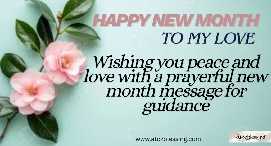 happy new month message to my love