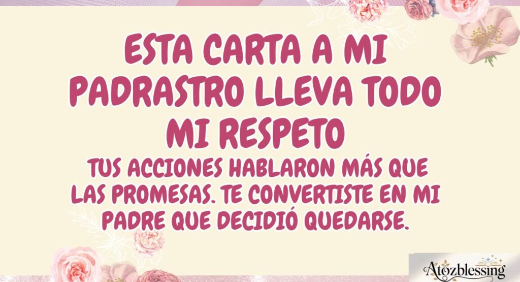 Carta a mi padrastro desde el corazón