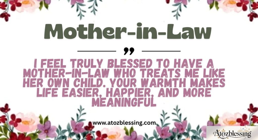 Mother-in-Law Appreciation and Thank-You Messages