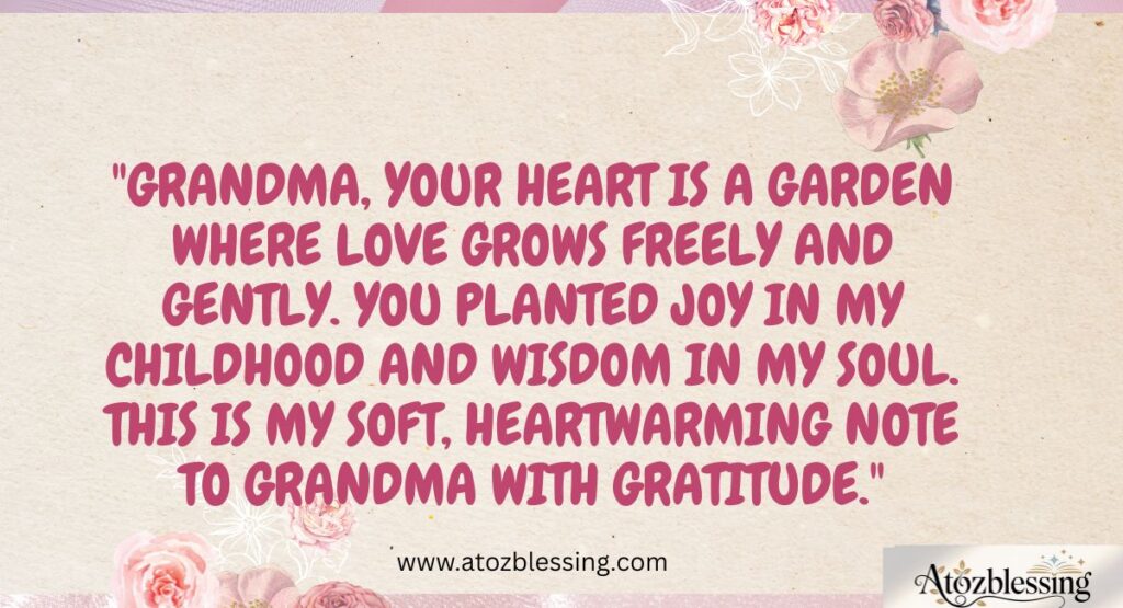 Beautiful Appreciation Messages and Tributes for Grandma