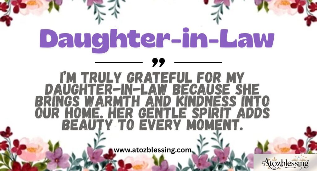 a grateful for my daughter in law