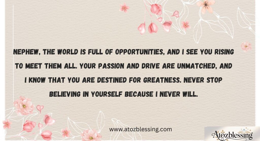 heartfelt letters to my nephew, emotional letters from aunt to nephew