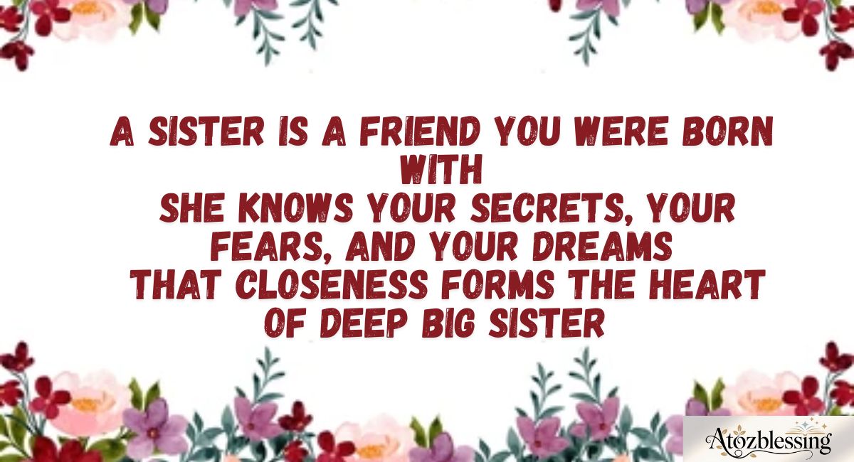 deep big sister sister quotes