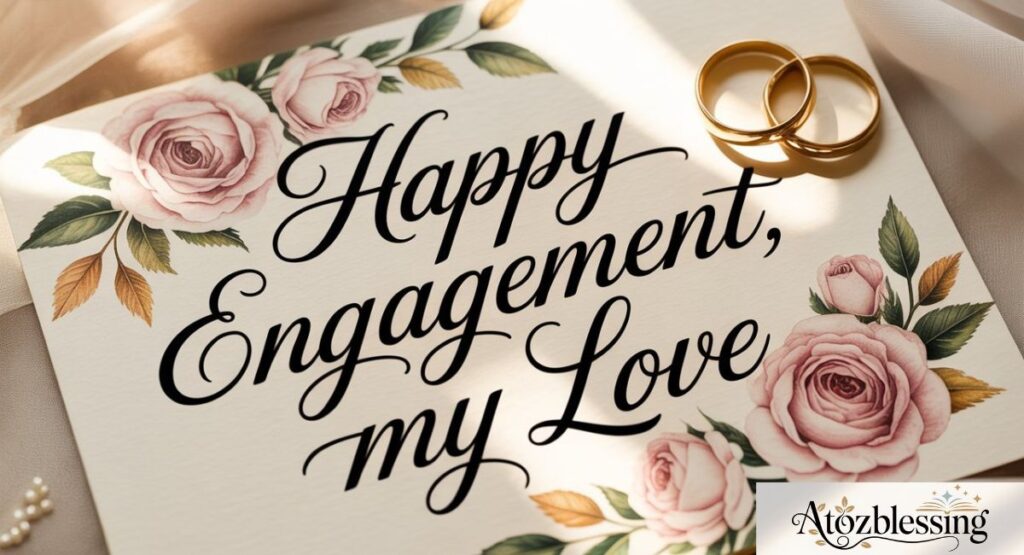 happy engagement wishes to husband
