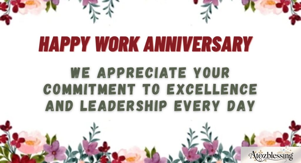 Role-Based and Team-Specific Work Anniversary Wishes