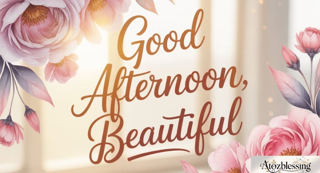 good afternoon message for her